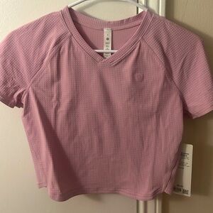 Lululemon Grid Texture Crop Top